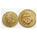 German WW2 Navy Buttons - Rare
