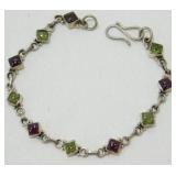 Sterling Bracelet with Stones