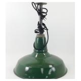 * Vintage 14" Benjamin Industrial Green Porcelain