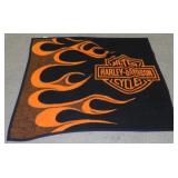 Vintage Harley-Davidson Fleece Throw Blanket