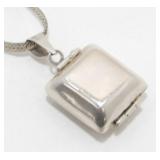Sterling Silver Necklace and Pendant - 13.29
