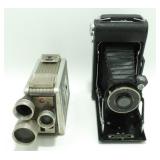 2 Vintage Kodak Cameras - 1 Video, 1 Camera