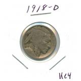 1918-D Buffalo Nickel