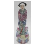 Vintage Hand-Painted Porcelain Chinese Figurine