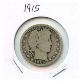 1915 Barber Silver Quarter