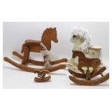 * 4 Vintage Rocking Horses