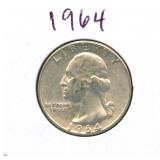 1964 Washington Silver Quarter