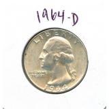 1964-D Washington Silver Quarter