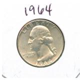 1964 Washington Silver Quarter
