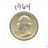 1964 Washington Silver Quarter