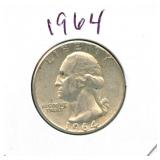 1964 Washington Silver Quarter