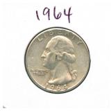 1964 Washington Silver Quarter