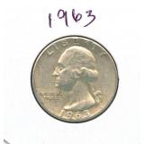 1963 Washington Silver Quarter