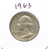 1963 Washington Silver Quarter