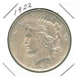 1922 Peace Silver Dollar