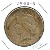 1922-S Peace Silver Dollar