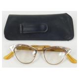 Vintage Gold Filled and Aluminum Cat Eye Glasses
