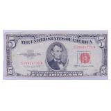 1953-B $5 Red Seal Legal Tender U.S. Note