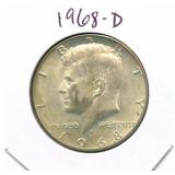 1968-D Kennedy Half Dollar - 40% Silver