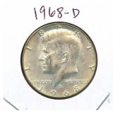1968-D Kennedy Half Dollar - 40% Silver
