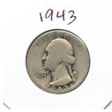 1943 Washington Silver Quarter