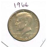 1966 Kennedy Half Dollar - 40% Silver