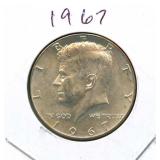 1967 Kennedy Half Dollar - 40% Silver