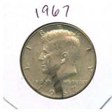 1967 Kennedy Half Dollar - 40% Silver