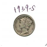1939-S Mercury Silver Dime
