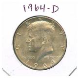 1964-D Kennedy Silver Half Dollar