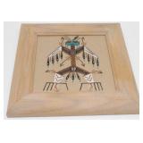 Navajo Sand Painting of Thunderbird