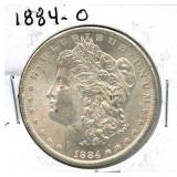 1884-O Morgan Silver Dollar