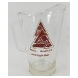 * Blatz Glass Beer Pitcher