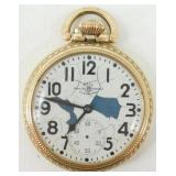 Vintage Ball Railroad 21j Pocket Watch - 10k Gold