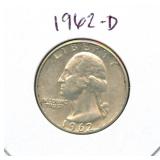 1962-D Washington Silver Quarter