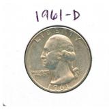 1961-D Washington Silver Quarter
