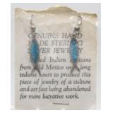 Native Handmade Sterling Silver Earrings - 6.2