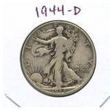 1944-D Walking Liberty Silver Half Dollar