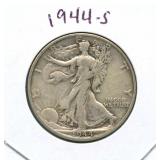 1944-S Walking Liberty Silver Half Dollar