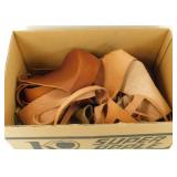 * Large Box of Leather Scrap for Crafting