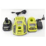 Ryobi 30 Minute Charger & a Standard Charger w/ a