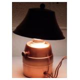 * Solid Copper Lamp with Shade & Copper Tray
