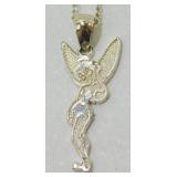 Vintage Sterling Silver Tinkerbell Necklace - 18ï¿½