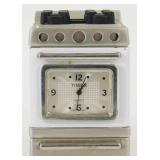 Vintage Timex Miniature Figural Gas Stove Clock -