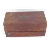 * Wooden Case with Small Glass Vials