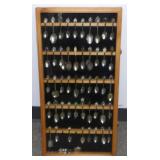 ** Souvenir Spoons in Display Case