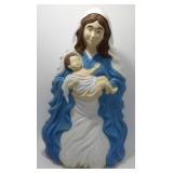 ** Vintage Mary with Baby Jesus Blow Mold - 26"