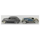 2 Model Cars: 1936 Chrysler Airflow & 1935