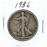 1936 Walking Liberty Silver Half Dollar