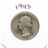 1943 Washington Silver Quarter